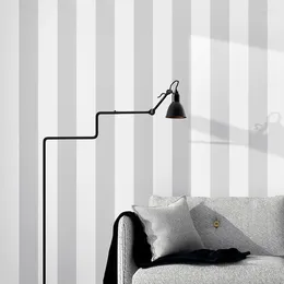 Wallpapers Nordic Grey Wtite Vertical Strip Wall Papers Home Decor Living Room Bedroom Wallpaper Stripe Contact Paper