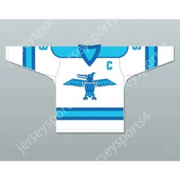 Gdsir Custom WHITE WAYNE GRETZKY 9 ROSS SHEPPARD HIGH SCHOOL THUNDERBIRDS HOCKEY JERSEY NEW Top Ed S-M-L-XL-XXL-3XL-4XL-5XL-6XL