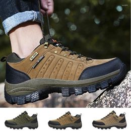 Fitness Shoes Men's Hiking Outdoor Breathable Trekking Men Lace-Up Non-slip Mens Boots Mountain Climbing