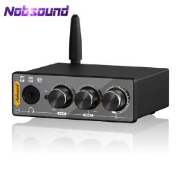 Amplifier Nobsound Q4 Mini Ddigital to Analogue Converter Bluetooth Receiver S/PDIF USB Gaming DAC COAX / OPT Headphone Amp 24Bit/192K