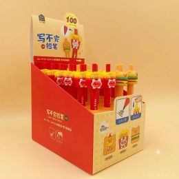 Pencils 24pcs Mechanical Pencil 2.0mm Thick Refill Stationery Largecapacity Cartoon Automatic Pencils Boxed For Primary School Students