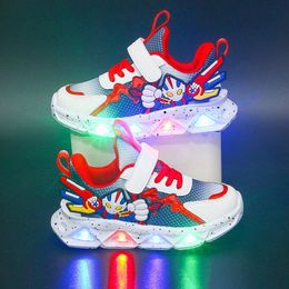 sneakers casual boys girls children runner kids shoes Trendy Blue red shoes sizes 22-36 x46e#