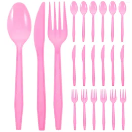 Disposable Dinnerware 12 Sets Spoons Utensils Party Cutlery Set Fork Spoon Cutter Single Time Server Accessories