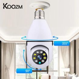 Cameras Wireless Light Bulb Camera Outdoor 355° Panoramic 1080P HD WiFi Smart Security Cameras For Home Protection