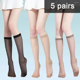 Women Socks Ultra-thin Nylon Stockings Transparent High Elasticity Women's Anti-slip Breathable