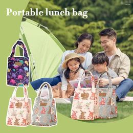 Storage Bags 1pcs Animal Print Lunch Bag Oxford Cloth Thermal Picnic Work Insulation Food School Tote R6l3