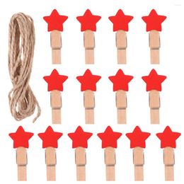 Frames 100pcs Clothespins Wooden Craft Clips Star Paper Clip Memo Po For Crafts Pictures With Rope ( Red ) 3 5cm