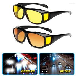 Sunglasses Car Night Vision Driving Glasses Anti-Glare Motorcycle Bicycle Driver Goggles UV Protection Eyewear Accessries