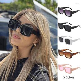 Sunglasses Narrow Frame For Women European And American Fashion Female Glasses Vintage Big Square Sun