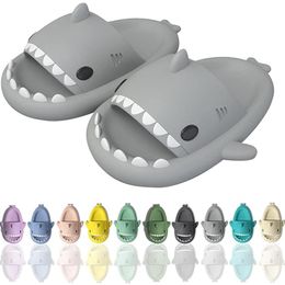 Shark Sandals Slides for Women Slippers Men Cute Novelty Cartoon Anti-Slip Open Toe Slides Summer Lightweight Shark Sandales