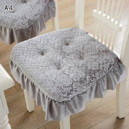 Chair Covers 43x45cm Thickened Wooden Cushion Office Home Living Room Dining Non Slip Detachable Washable Plush Seat Pad