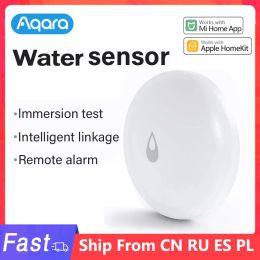 Detector Aqara Water Immersing Sensor Flood Water Leak Detector For Home Remote Alarm Security Soaking Sensor Work With Gateway