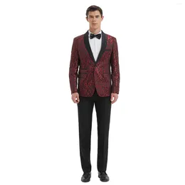 Men's Suits Korean Style Slim Fit Two-piece Formal Suit Official Summer Wedding Elegant