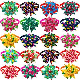 Dog Apparel 10PCS Summer Bow Tie Fruit Style For Cat Accessories Small Bowties Neckties Puppy Pet Bowtie Products Dogs