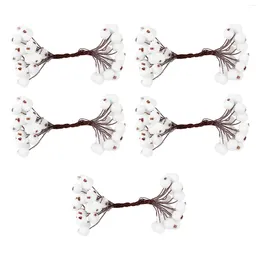 Decorative Flowers Holiday Wreath Pick Artificial Berries Embellishments For Crafting Xmas Berry Decor
