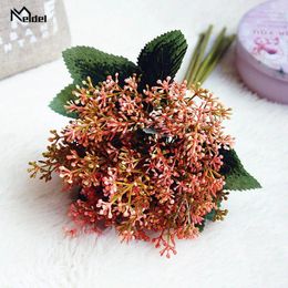 Decorative Flowers Home Party Decoration Rice Spike Grass Artificial Plant Wedding Fake Festival Plants