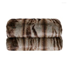 Blankets Super Soft Faux Fur Throw Blanket Fuzzy Light Weight Brown Grey Pink Luxurious Cosy Warm Plush Shawl