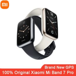 Wristbands Original Xiaomi Mi Band 7 Pro Smart Wearable Wristband GPS Bracelet Blood Oxygen Fitness Traker Bluetooth Waterproof Smartband