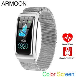 Wristbands Smart Bracelet Men Women Heart Rate Sports Band Blood Pressure Fitness Tracker Waterproof Color Activity Android IOS Wristwatch