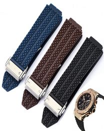 Watch Band For Silicone 24 mm Waterproof Men Watch Strap Chain Accessories Rubber Bracelet9025211