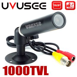 Cameras Uvusee CCTV 1/3 Sony CCD 1000TVL 3.6mm HD Mini Bullet Security Camera Surveillance with Bracket