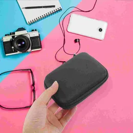 Storage Bags Blaclight Earphone Organiser Case Portable Scrunchies Black Small Bag Eva Cable Noir