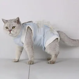 Cat Costumes Protective Clothing Comfortable Recovery Clothes Ribbon Micro Elastic Adjustment Sterilisation Suit