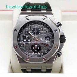 Luxury AP Wrist Watch Royal Oak Offshore Series Mens Automatic Machinery Swiss Waterproof Night Light Date Display Business Leisure 26470