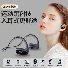 New in Ear Wireless Sports Bluetooth Earphones with Hanging Ears, Super Long Battery Life, 32G Memory, Waterproof, and Dedicated for Running