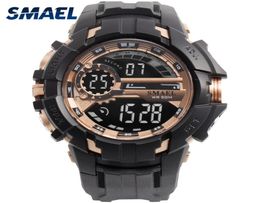 Digital Watch Men Sport Watches Waterproof SMAEL Relogio Montre Shock Black Gold Big Clock Men Automatic 1610 Men Wtach Military2721122