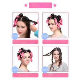 2024 10pcs Hair Curlers Rollers Soft Foam Bendy Hair Rollers DIY Hair Styling Tool Hair curler modeler Spiral Roller Curlersfor soft foam