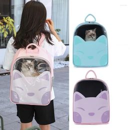 Cat Carriers Pet Dog Bag Backpack Portable Transparent Space Anti Splashing Breathable Atmospheric Supplies Products