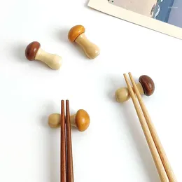Chopsticks 2Pcs/Set Chopstick Stand Rest Mushroom Storage Rack Creative Holder Gift Dining Table Tableware Accessories