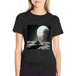 Women's Polos Chandrayaan Moon Probe T-shirt Graphics Animal Print Shirt For Girls Tees T Women