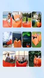 Outdoor Pads Camping Inflatable Sofa Lazy Bag Portable Folding Sleeping Air Bed Lounger Trending Adult Beach Lounge Chair9748760
