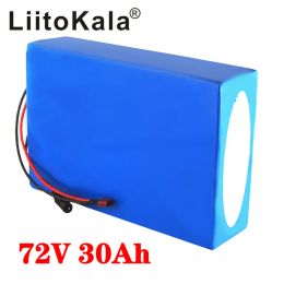 LiitoKala 72V 30Ah battery 72V electric bicycle battery 72V 2000W electric scooter battery 72V lithium battery pack with 30A BMS