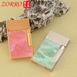 ZORRO Double Sided Colour Shell Loud Voice Kerosene Lighter Side Sliding Grinding Wheel Ignite Personalised Collection Lighters