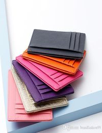 2020 CLASSIC lady fashion design male female leather credit card holders with box short wallet holders6677006