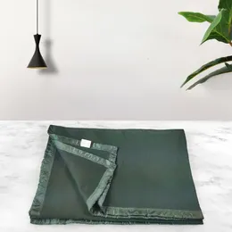 Blankets Pure Polyester Synthetic Fiber Insulation Blanket Outdoor Camping Dark Green Wool