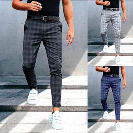 Men's Pants Fashion Men Business Casual Trousers Retro Pattern Print Straight Long Mens Spring Autumn Streetwear