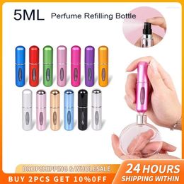 Storage Bottles 5ml Perfume Atomizer Travelling Aluminium Spray Refillable Mini Women Portable Liquid Containers Empty Cosmetic