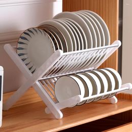 Kitchen Storage Drying Rack Dish Dryer Strainers For Counter Shelf Take Water Folding Pp Racks Plastic Cutting Board