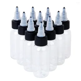 Storage Bottles Packs Clear Plastic Ink Pigment For Lotion Shampoo Conditioner 30ml