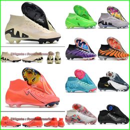 Superflyes 9 Phantom GX II Elite FG Soccer Shoes Boots Cleats Mens Women Kids Mercuriales football de crampon scarpe calcio Fussballschuhe botas futbol Chaussures