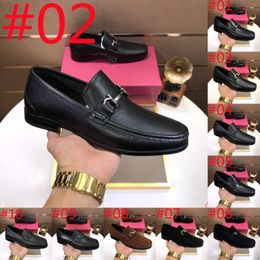 40Model Uxurious Italian Men Sapatos Oxford Colors Mistor Misto Casual Men Sapatos de vestido de grife Lace Up Office Business Wedding Leather Shoes para homens Tamanho 4-12