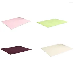 Carpets 2Pcs Bedroom Carpet Solid Color Living Room Area Rug Floor Mat Supplies