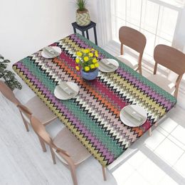 Table Cloth Rectangular Waterproof Oil-Proof Luxury Classic Tablecloth Cover 4FT Fit Modern Bohemian Geometric