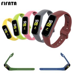 Accessories FIFATA Sport Wrist Band For Samsung Galaxy Fit 2 SMR220 Smart Bracelet Silicone Strap For Galaxy Fit2 Replacement Watchband