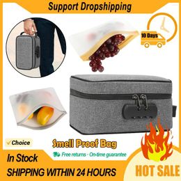 Storage Bags Odour Smell Proof Cigarette Stash Bag Jar Bottle Case Organiser Cases Container With Combination Lock