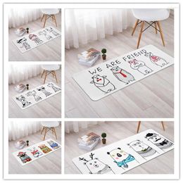 Carpets Cartoon Hand-drawn Kids Carpet Child Living Room Game Rug Baby Bedroom Crawl Mat Kid 50 120cm Area Rectangle